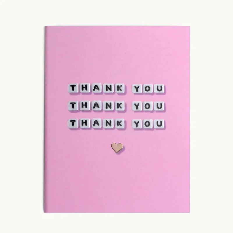 Little Words Project : Thank You Thank You Thank You Card