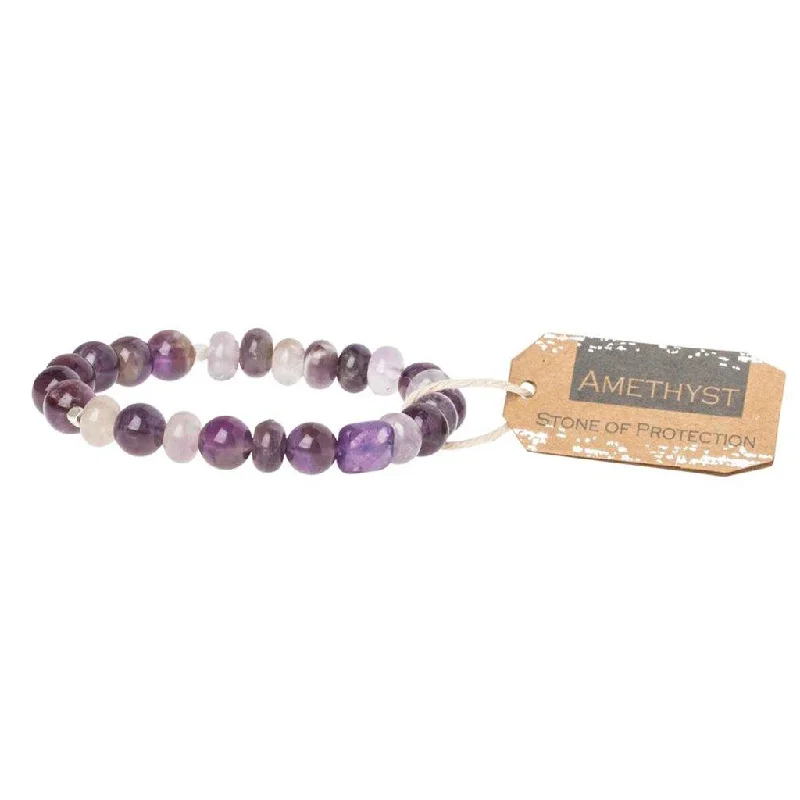 Scout Curated Wears : Amethyst Stone Bracelet - Stone of Protection