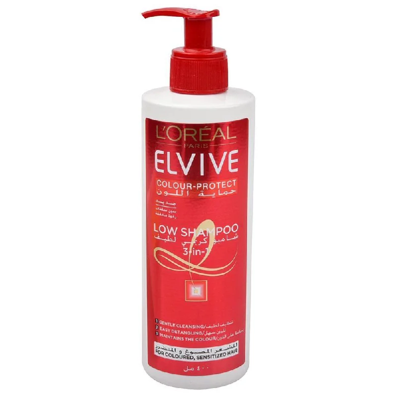 Pet shampoo: a shampoo specifically used to clean pet hair,L'Oreal Elvive Colour-Protect Low Shampoo 400ml