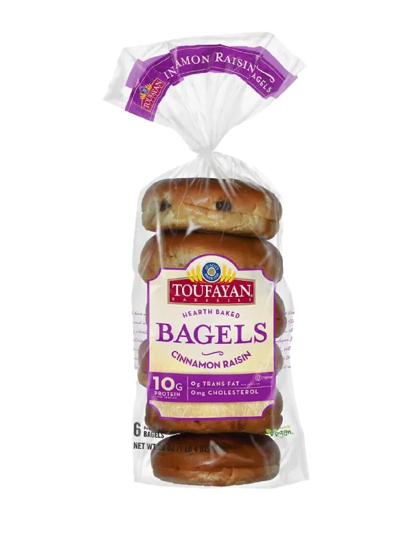 TOUFAYAN CINNAMON RAISIN BAGELS 537G