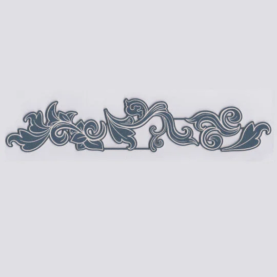 Laser Diecut: 4 pc Flourish Border (Navy)