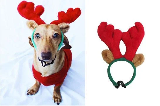 Outward Hound dog-antler-headband