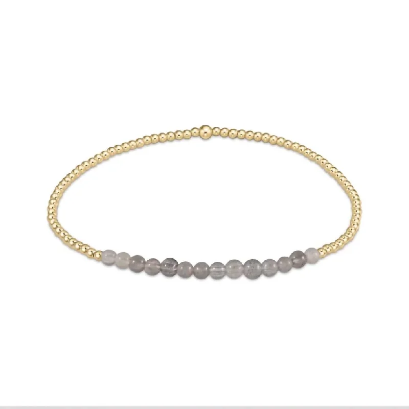 enewton design : Gold Bliss 2mm Bead Bracelet - Gemstone in Labradorite