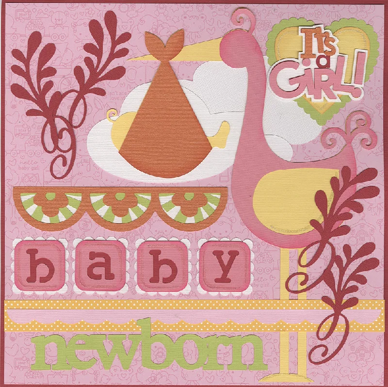 Diecuts: Baby Girl Newborn