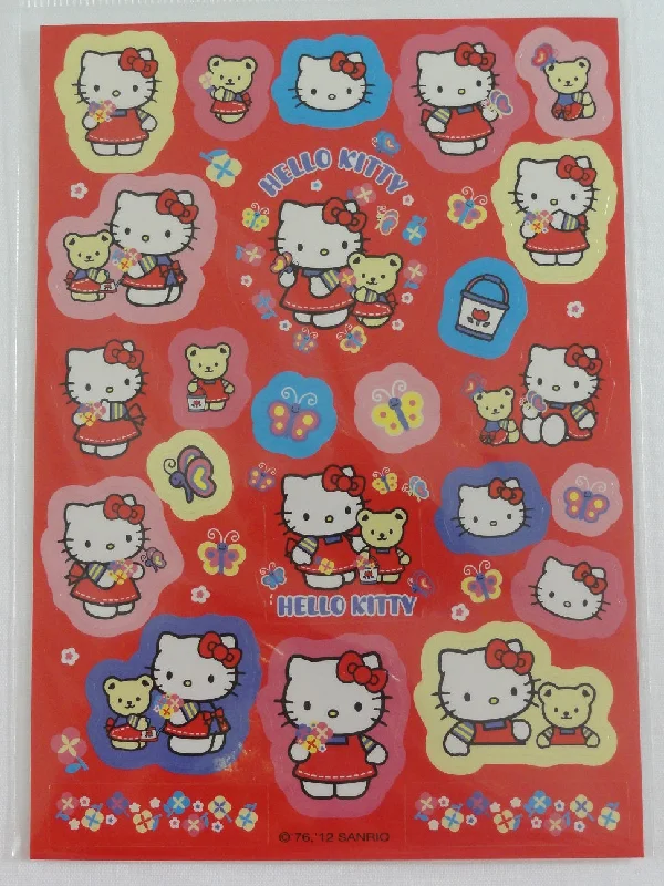 Cute Kawaii Sanrio Hello Kitty Sticker Sheet - 2012