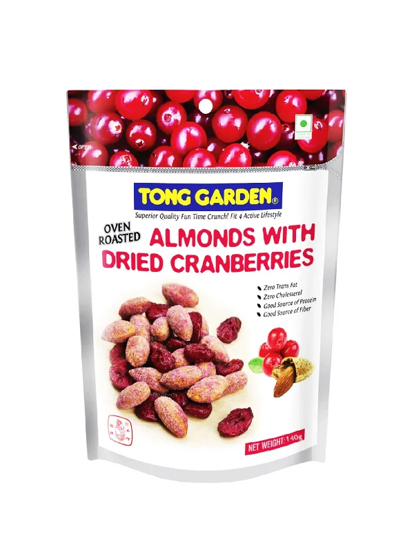 TONG GARDEN ALMONDS MIXED CRANBERRIES 140G