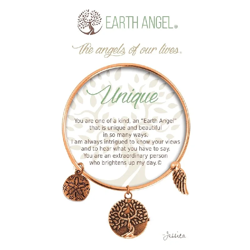 Earth Angel : Unique Charm Bracelet in Copper