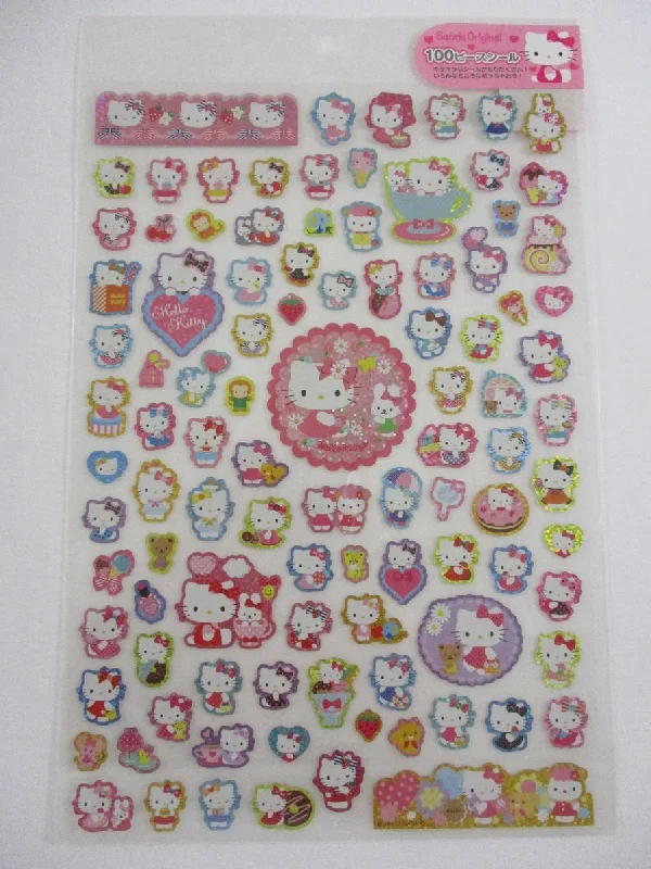 Cute Kawaii Sanrio Hello Kitty Sticker Large Sheet - 2012