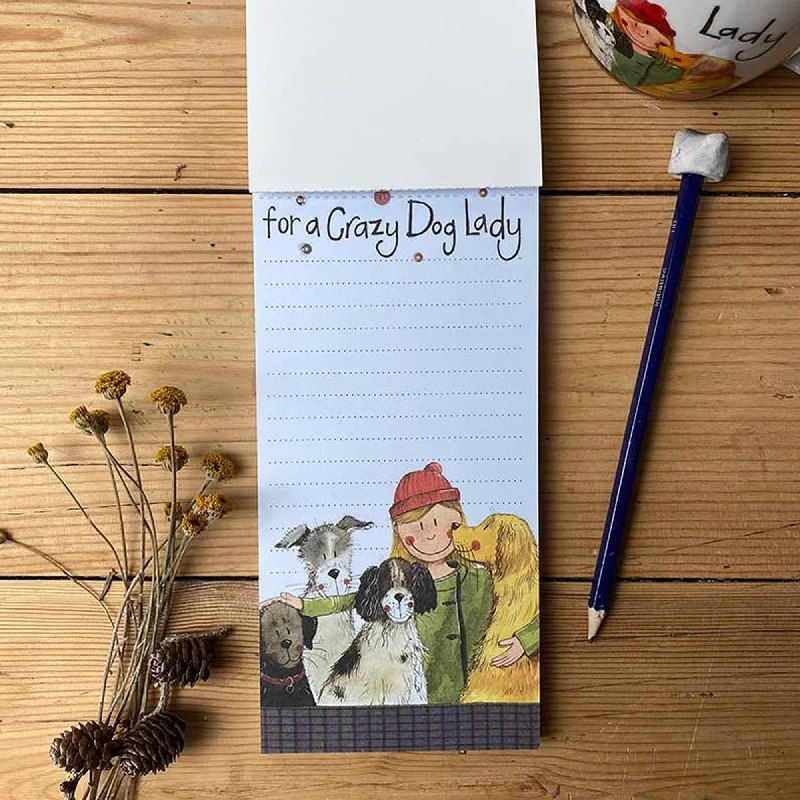 Alex Clark Crazy Dog Lady Magnetic To Do List