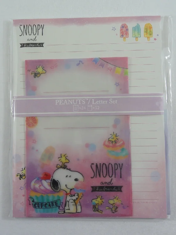 Cute Kawaii Peanuts Snoopy Letter Set Pack - Stationery Writing Paper Penpal