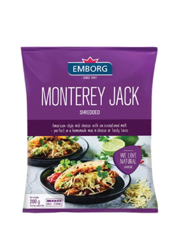 EMBORG MONTEREY JACK SHREDDED 200G