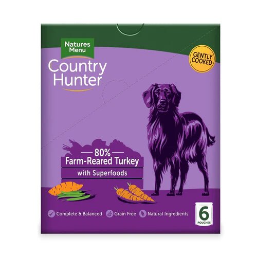 - Dog food online shopping recommendation- Dog food online shopping recommendationCOUNTRY HUNTER Dog Pouches Grain-free Adult Wet Dog Food - Turkey 6*150g