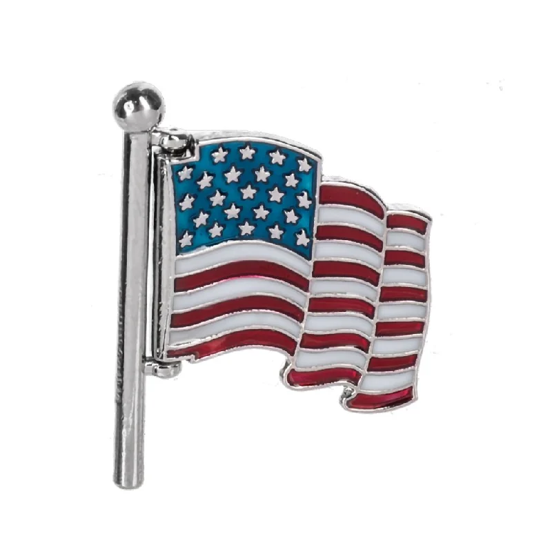 Ganz : God Bless America - Swivel Flag Charm