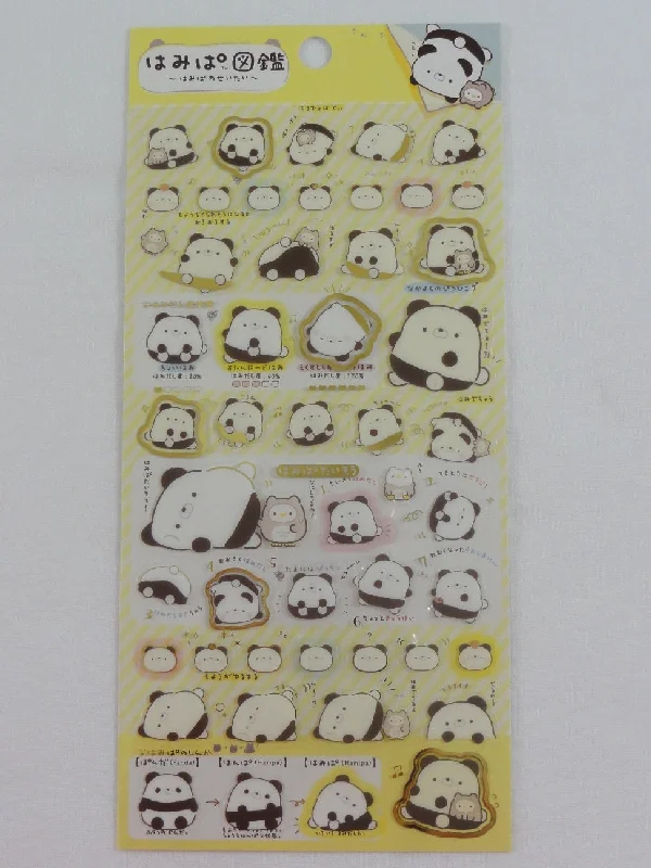 San-X Hamipa Panda Sticker Sheet 2019 - A - Collectible