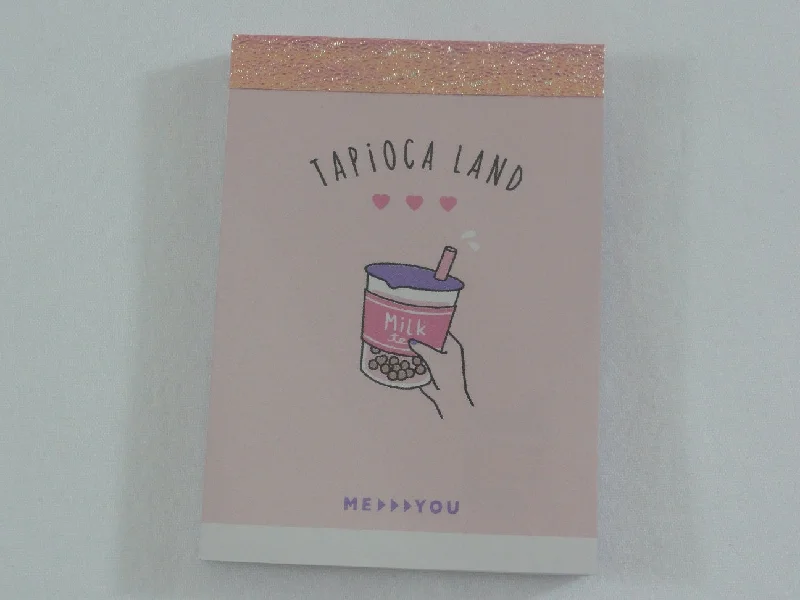 Cute Kawaii Kamio Tapioca Bubble Tea Drink Mini Notepad / Memo Pad - Stationery Designer Paper Collection