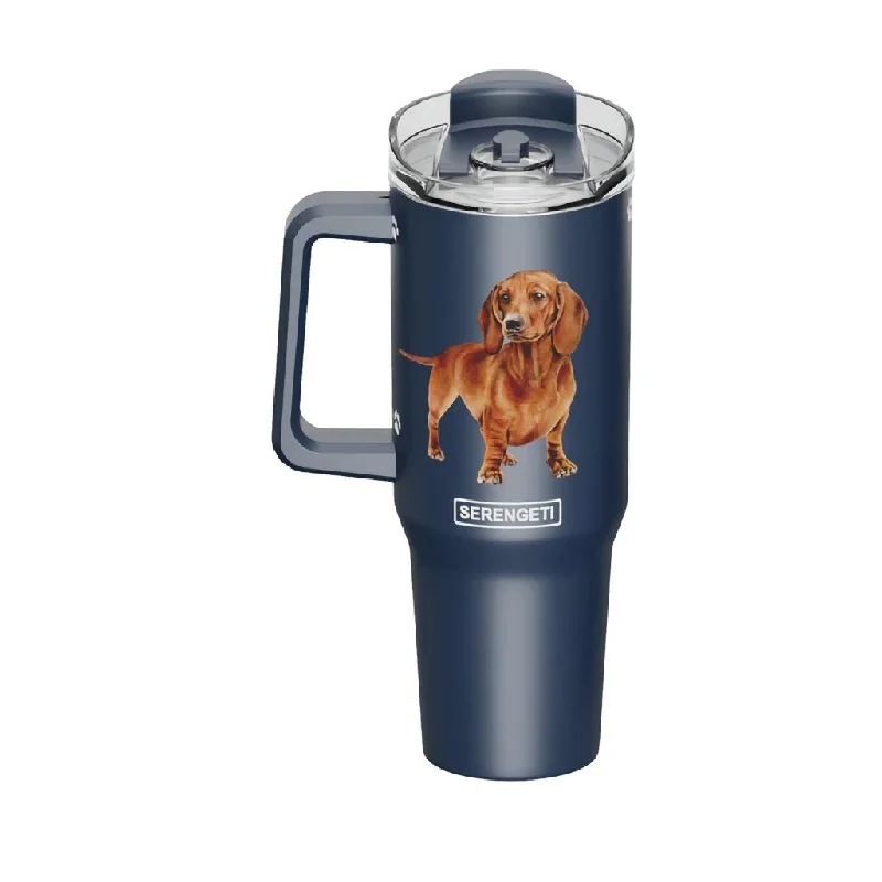 E & S Pets : Dachshund (Red) Serengeti 40oz Stainless Steel Ultimate Tumbler