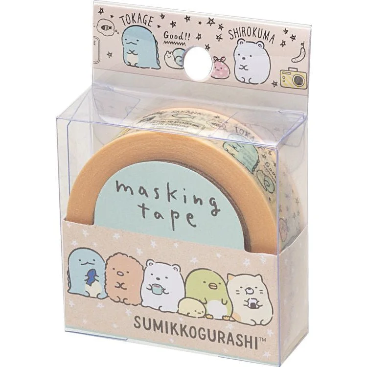 Cute Kawaii San-X Sumikko Gurashi Washi / Masking Deco Tape - A - for Scrapbooking Journal Planner Craft