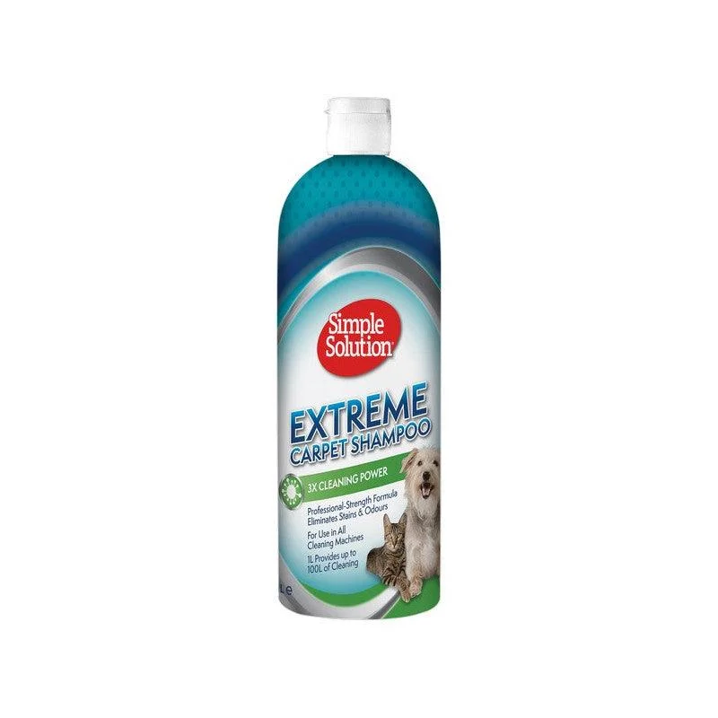 Pet conditioner: used to care for pet hair,SIMPLE SOLUTION Extreme Carpet Shampoo 1 Litre