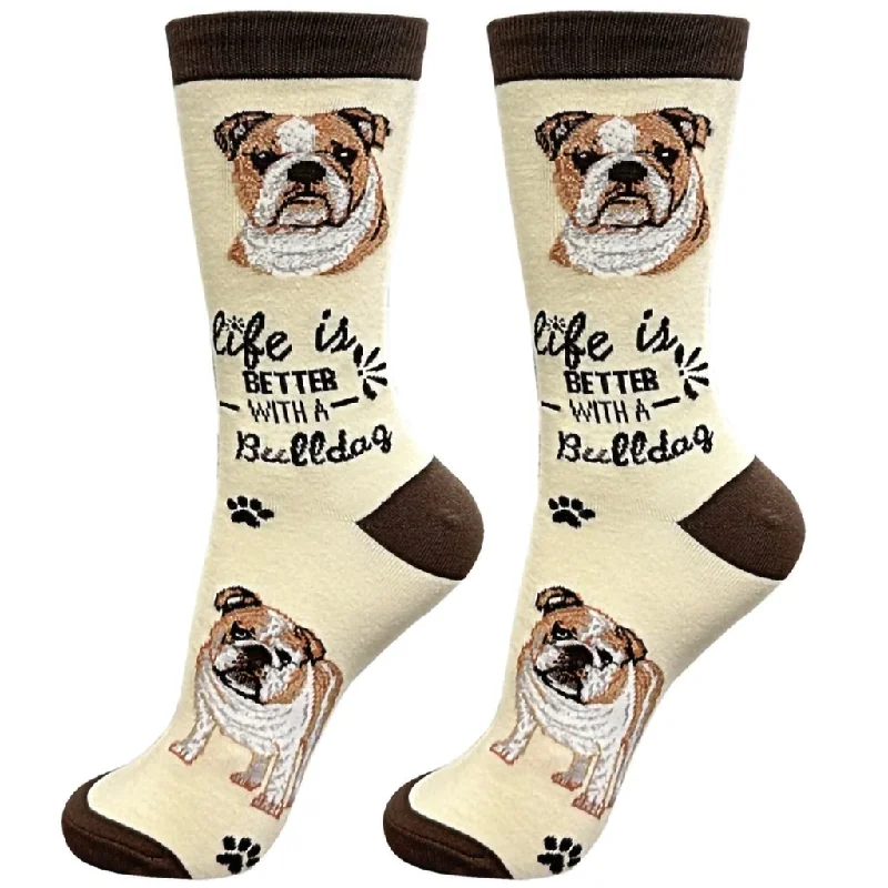 E & S Imports : Life Is Better With A Bulldog Unisex Socks