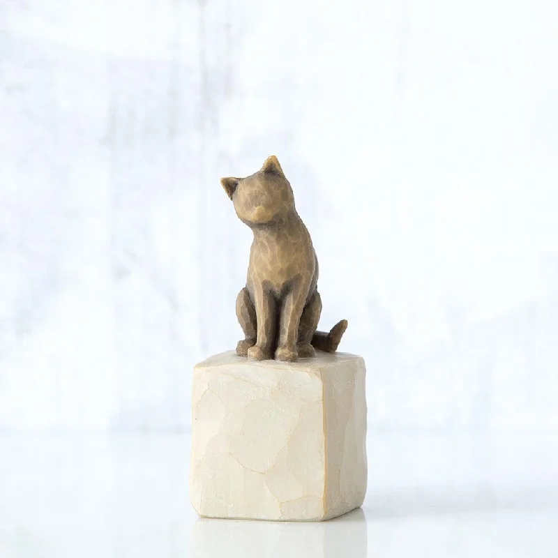 Willow Tree : Love My Cat (Dark) Figurine