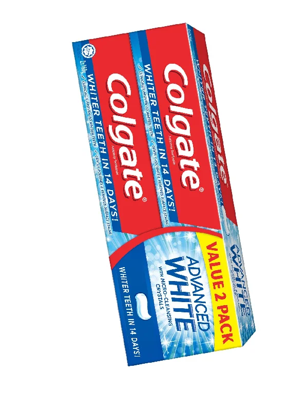 COLGATE ADV WHITENING 2X160GM