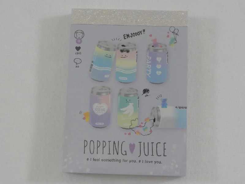 Cute Kawaii Q-Lia Popping Juice Mini Notepad / Memo Pad - Stationery Design Writing Collection