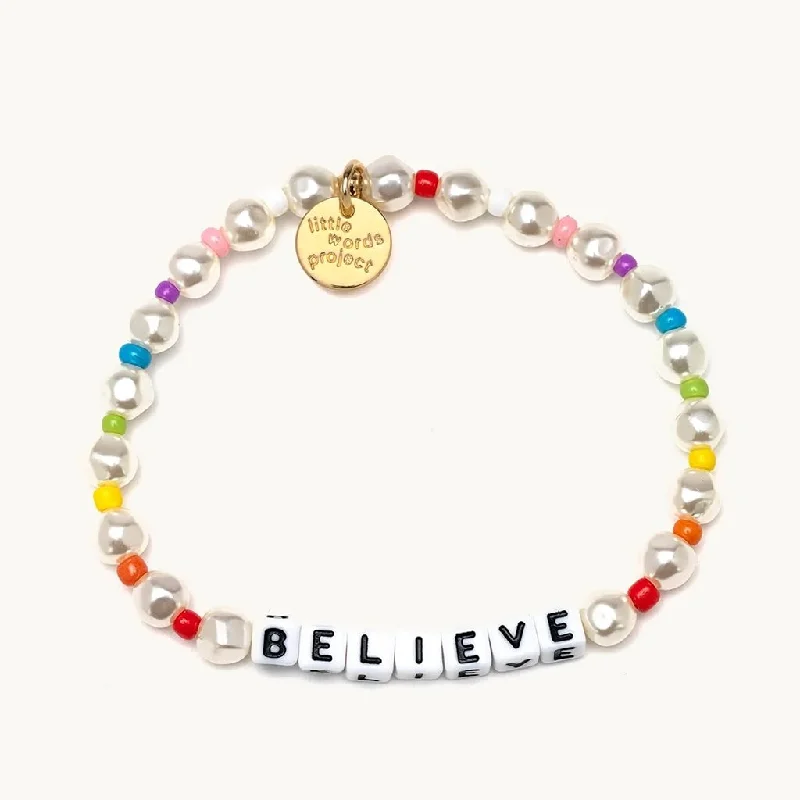 Little Words Project : Believe- Pearl Bracelet - S/M