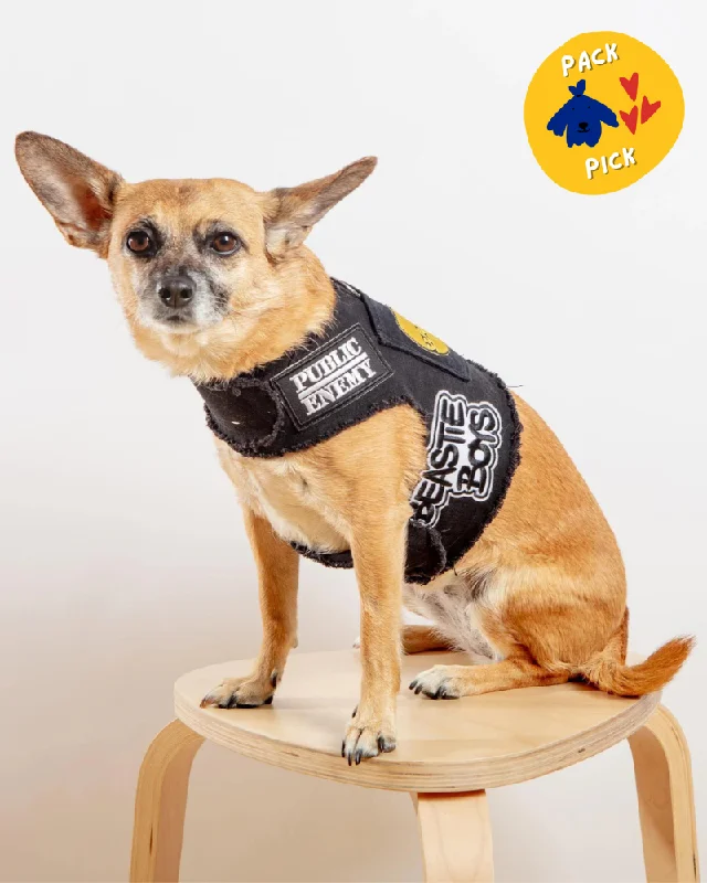 3. **Pet food bowl is anti-slip design**The High Life Rocker Upcycled Denim Dog Harness (FINAL SALE)