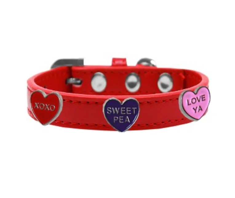 9. **Dog paw cream is winter**LOVE MY PUP | Conversation Hearts Collar